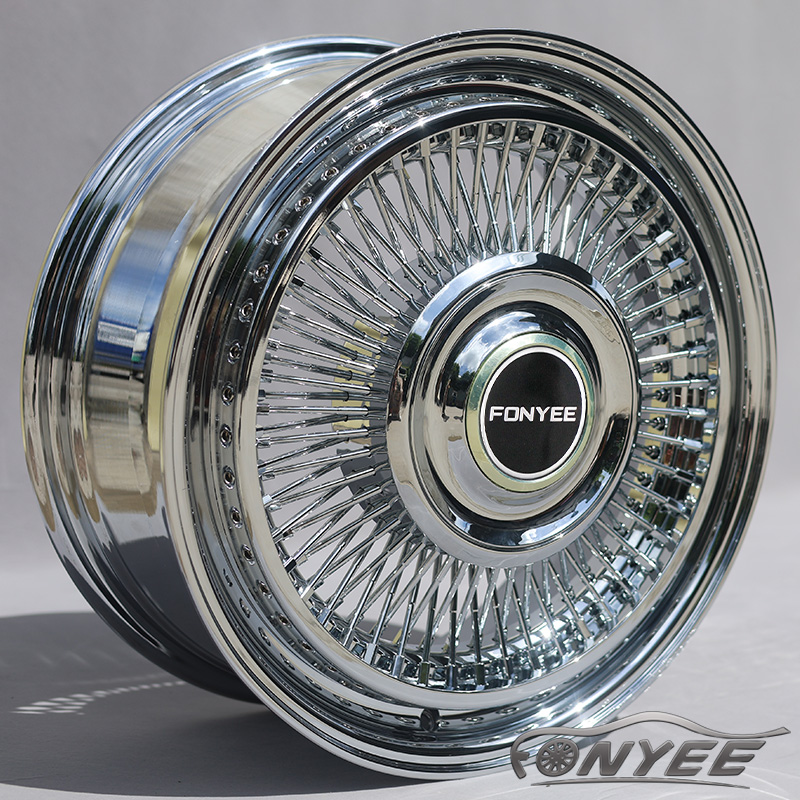 【FY SW0001】 Custom Steel Wire Wheels 汽车改装钢丝轮毂 Car Steel Wheel Wire Rims Spoked Type GR-01